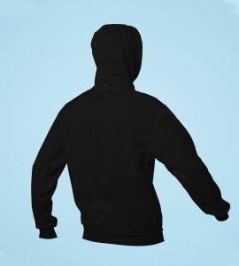 Creativity text printed diwali themed black Hoodie specially for diwali festival