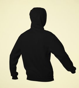 Laddoo, chakli, Karanji, repeat printed diwali themed black Hoodie specially for diwali festival