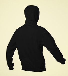 Diwali (three diyas) printed diwali themed black hoodie specially for diwali festival