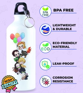 Power Trio: Jujutsu Kaisen Illustrated Sipper Bottle