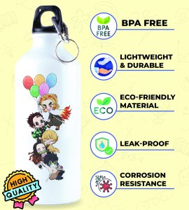 Mystical Jujutsu: Megumi Fushiguro Illustrated Sipper Bottle