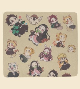 Tiny Warriors at Your Fingertips: Demon Slayer Babies Mouse Pad - Limited Edition