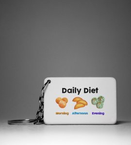 Diwali Sweet Lover's Daily Diet Keychain - A Sweet Tooth's Delight(Pack Of 2)