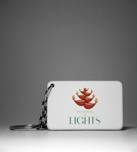 Diwali Radiance Keychain - Beautiful Diya and Rangoli Design(Pack Of 2)