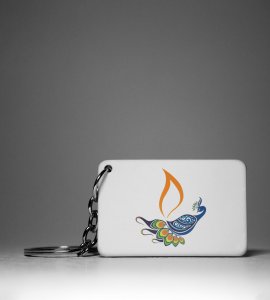 Diwali Peacock Keychain - Majestic and Regal, Festive Beauty(Pack Of 2)