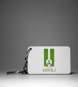 Go Green Diwali Keychain - Celebrate with Nature, Preserve Traditions(Pack Of 2)
