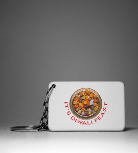 The Diwali Feast Keychain - A Plate Full of Festive Delights(Pack Of 2)