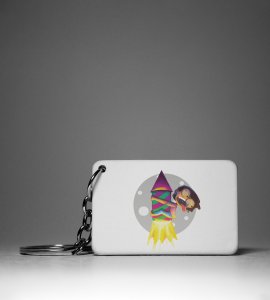 Diwali Rocket Adventure Keychain - Boy's Joyful Flight(Pack Of 2)