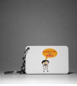 Diwali Bonus Meme Keychain - Diwali bole tho chaklo Bonus!(Pack Of 2)