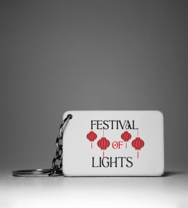 Festival of Lights Keychain - Embracing Kandils and Diwali Radiance(Pack Of 2)