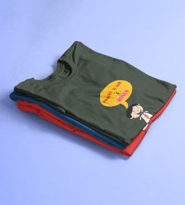 Diwali bole toh chakli and bonus printed diwali themed unisex round neck blended green t-shirt specially for diwali festival