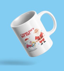 Santa & Snowman Friendship Best ceramic Coffe Mug Print Design Best Gift for Boys Girls Friend Love