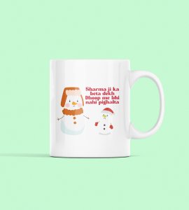 Funny Coffe Mug Theme of Snowman Christmas Theme Gift Best Gift for Friends Love Boy Girl