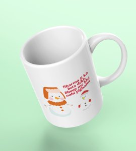 Funny Coffe Mug Theme of Snowman Christmas Theme Gift Best Gift for Friends Love Boy Girl