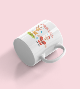 Cute Raindeer Design Coffe Mug Christmas Theme Best Gift for Kids Boys Adult