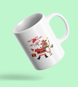 Santa & Raindeer Dosti Coffe Mug Best Gifting Option Gift for Boys Girls