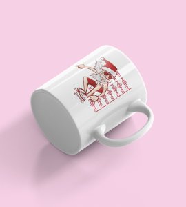 Santa Enjoying Holiday Coffe Mug Theme Best Gift for Secret Santa