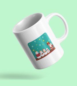 Snowman & Family With Santa Gift Coffe Mug Design for All