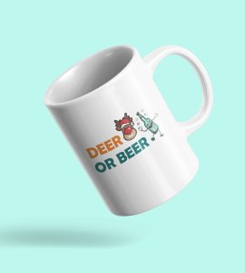 Deer Or Beer Coffe Mug Design Best Gift For Friends Ceramic Gift