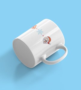 Gift Plus Snow Flakes is Santa Coffe Mug Ceramic Print Best Gift for Loved Once Friends Family Boys Girls