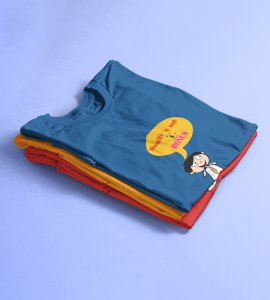 Diwali bole toh chakli and bonus printed diwali themed unisex round neck blended blue t-shirt specially for diwali festival