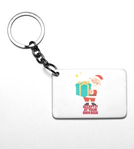 Risky Santa: Cute Designer Key Chain by (brand)Best Gift For Boys Girls
