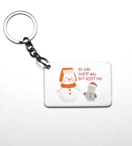 Society Against Santa : Best Designed Key Chain byUnique Gift For Secret Santa