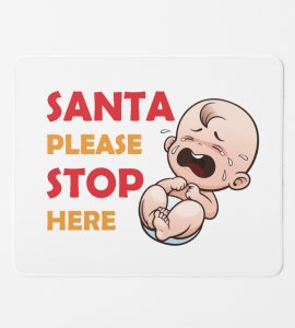 Baby Loves Santa: Most Liked Designed Mouse Pad by : Best Gift For Office Secret Santa