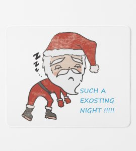 Tired Santa :Best Designed Mouse Pad by Perfect Gift For Office Colleagues