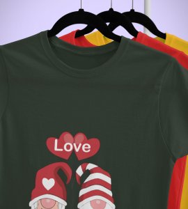 Lover Elves: Best Christmas T-shirt (Green) - Ideal for Staying Refreshed Gift for Husband Wife Love Boy Girl.