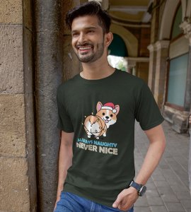 Notorious Corgi: Funny Doggie Printed T-shirts (Green) Best Gift For Boys Girls