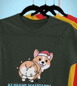 Notorious Corgi: Funny Doggie Printed T-shirts (Green) Best Gift For Boys Girls