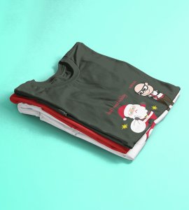 Corporate Santa: Funny Printed T-shirt (Green) Best Gift For Secret Santa