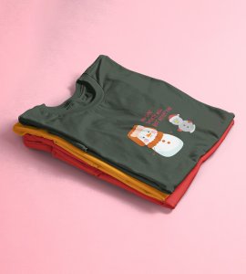 Society Against Santa : Funniest Printed T-shirt (Green) Best Gift For Secret Santa