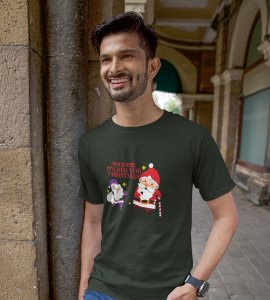 No Purple Its Red : Funniest Printed T-shirt Ever (Green) Unique Gift For Secret Santa