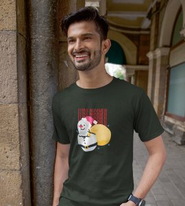 Summer Lover Snowman : Best Printed T-shirt (Green) Perfect Gift For Secret Santa For Boys Girls