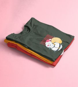 Summer Lover Snowman : Best Printed T-shirt (Green) Perfect Gift For Secret Santa For Boys Girls