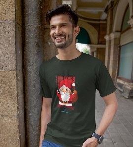 Strongest Santa: Unique Printed T-shirt (Green) Best Gift For Christmas Eve