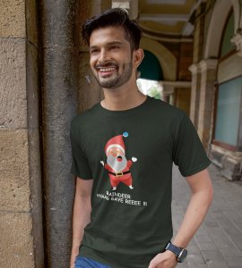 Reindeer Ranaway: Most Liked Printed T-shirt (Green) Best Gift For Boys Girls
