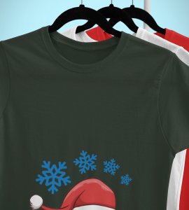 Where's Santa? : Best Printed T-shirt For Christmas (Green)Most Liked Gift For Boys Girls