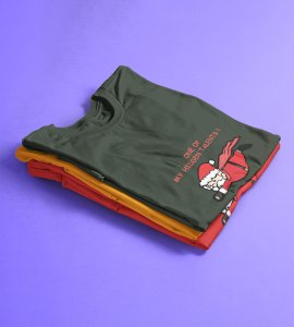 Super Santa : Unique And Funny Printed T-shirt (Green) Perfect Gift For Boys Girls