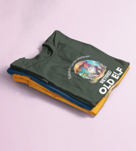 Elderly Elf: Unique Printed T-shirt (Green) Perfect Gift For Boys Girls