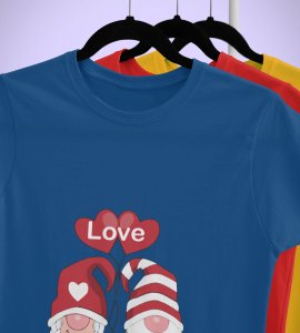 Lover Elves: Best Christmas T-shirt (Blue) - Ideal for Staying Refreshed Gift for Husband Wife Love Boy Girl.