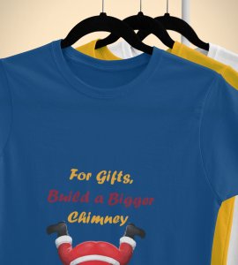 Big Chimney Bigger Gifts: Revamp your Joy with(Blue) Cutest Santa T-shirt, Best Gift For Boys Girls