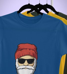 Sigma Santa T-shirt: Best printed Gift For Secret Santa(Blue) Best Gift For Boys Girls