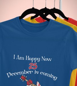 Christmas Bells, Santa's Arrival: Best T-shirt For Boys Girls,(Blue) Best Gift for Secret Santa