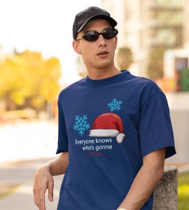 Who's Gonna Come?: Best Printed T-shirt (Blue) Best Gift For Boys Girls