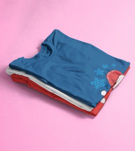 Where's Santa? : Best Printed T-shirt For Christmas (Blue)Most Liked Gift For Boys Girls