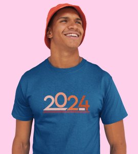 2024 Has Arrived : Cute Printed T-shirt For Kids (Blue) Best Gift For Kids