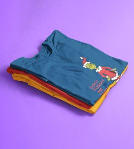 Christmas With Alien's : Best Printed T-shirt (Blue) Perfect Gift For Secret Santa